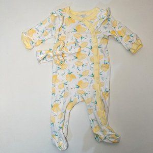 Modern Baby Footed Lemon Pajamas